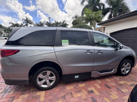 New Wheelchair Van For Sale: 2019 Honda Odyssey EX-L Mobility Handicap Van Wheelchair Accessible Van For Sale with a BraunAbility - Honda Entervan II on it. VIN: 5FNRL6H75KB098059
