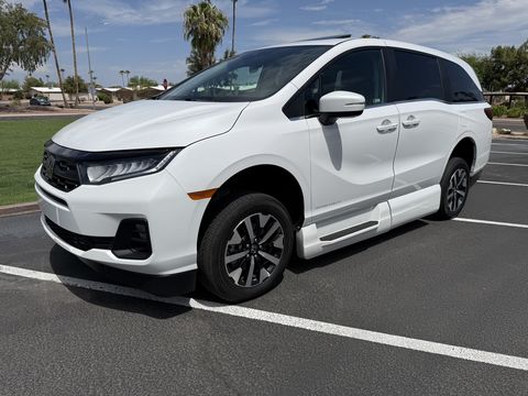 Used Wheelchair Van For Sale: 2025 Honda Odyssey EX-L Mobility Handicap Van Wheelchair Accessible Van For Sale with a VMI - Honda Northstar on it. VIN: 5FNRL6H67SB066110