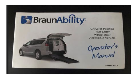 Used Wheelchair Van For Sale: 2019 Chrysler Pacifica LX Wheelchair Accessible Van For Sale with a BraunAbility - Chrysler Manual Rear-Entry on it. VIN: 4JGDA5GB9KB212675