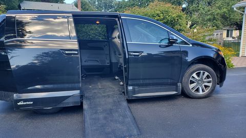 Used Wheelchair Van For Sale: 2015 Honda Odyssey Touring Elite Wheelchair Accessible Van For Sale with a VMI - Honda Northstar on it. VIN: 5FNRL5H9XFB032494