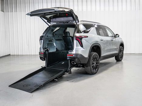 New Wheelchair Van For Sale: 2026 Chevrolet Traverse FWD LT Wheelchair Accessible Van For Sale with a Freedom Motors on it. VIN: 1GNERGKS2TJ367748