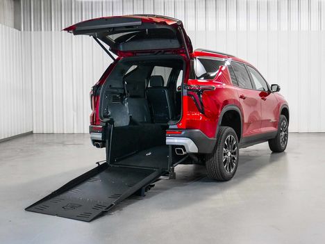 New Wheelchair Van For Sale: 2026 Chevrolet Traverse FWD LT Wheelchair Accessible Van For Sale with a Freedom Motors on it. VIN: 1GNERGKS2TJ389183