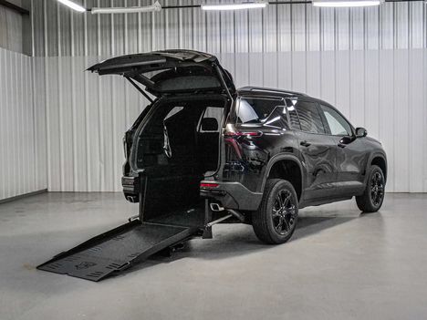 New Wheelchair Van For Sale: 2027 Chevrolet Traverse FWD LT Wheelchair Accessible Van For Sale with a Freedom Motors on it. VIN: 1GNERGKS2VJ137100