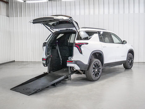New Wheelchair Van For Sale: 2026 Chevrolet Traverse FWD LT Wheelchair Accessible Van For Sale with a Freedom Motors on it. VIN: 1GNERGKS3TJ127611