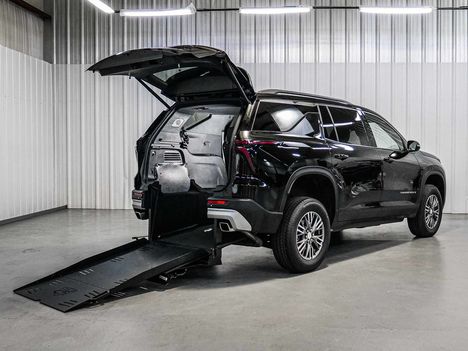 New Wheelchair Van For Sale: 2026 Chevrolet Traverse FWD LT Wheelchair Accessible Van For Sale with a Freedom Motors on it. VIN: 1GNERGKS4TJ275914
