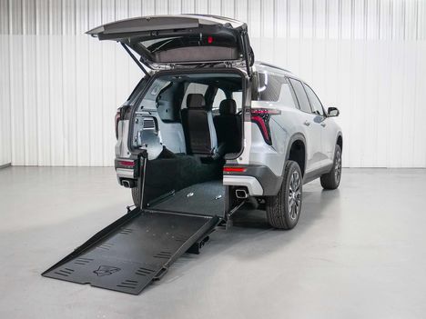 New Wheelchair Van For Sale: 2026 Chevrolet Traverse FWD LT Wheelchair Accessible Van For Sale with a Freedom Motors on it. VIN: 1GNERGKS5TJ357831