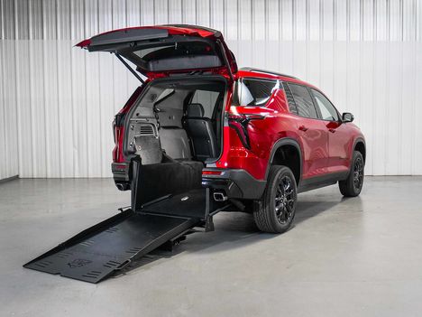 New Wheelchair Van For Sale: 2026 Chevrolet Traverse FWD LT Wheelchair Accessible Van For Sale with a Freedom Motors on it. VIN: 1GNERGKS6TJ389414