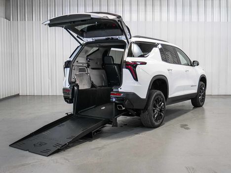 Used Wheelchair Van For Sale: 2026 Chevrolet Traverse FWD LT Wheelchair Accessible Van For Sale with a Freedom Motors on it. VIN: 1GNERGKS8TJ383341