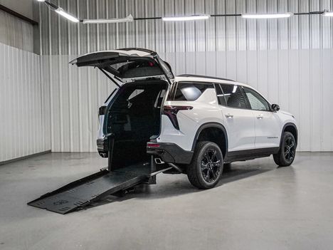 New Wheelchair Van For Sale: 2027 Chevrolet Traverse FWD LT Wheelchair Accessible Van For Sale with a Freedom Motors on it. VIN: 1GNERGKS9VJ137479