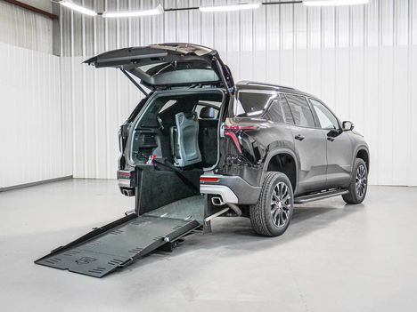 New Wheelchair Van For Sale: 2025 Chevrolet Traverse FWD LT Wheelchair Accessible Van For Sale with a Freedom Motors on it. VIN: 1GNERGRS2SJ270943