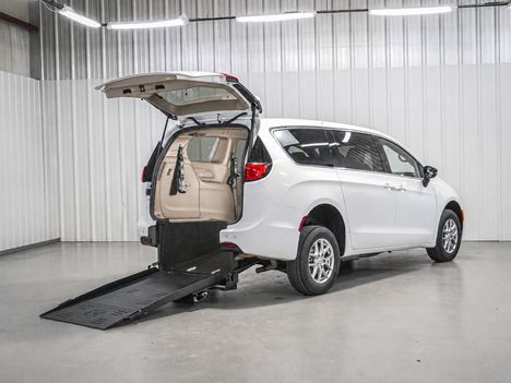 Used Wheelchair Van For Sale: 2023 Chrysler Voyager LX Wheelchair Accessible Van For Sale with a Freedom Motors on it. VIN: 2C4RC1CG4PR606348