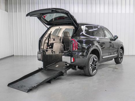 New Wheelchair Van For Sale: 2025 Kia Telluride EX Wheelchair Accessible Van For Sale with a Freedom Motors on it. VIN: 5XYP34GC7SG719353