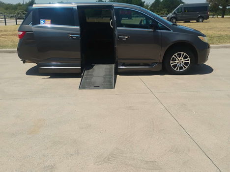 Used Wheelchair Van For Sale: 2012 Honda Odyssey EX-L Wheelchair Accessible Van For Sale with a BraunAbility Honda Entervan II on it. VIN: 5FNRL5H63CB082719