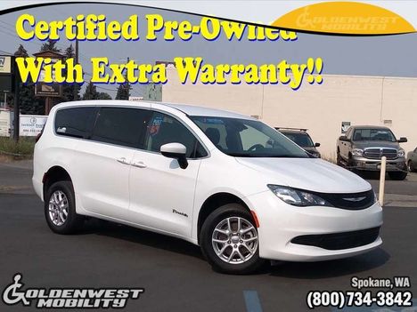 Used Wheelchair Van For Sale: 2023 Chrysler Voyager LX Fleet Wheelchair Accessible Van For Sale with a BraunAbility Chrysler Manual Rear-Entry on it. VIN: 2C4RC1CG5PR567981