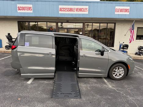 New Wheelchair Van For Sale: 2025 Chrysler Pacifica SELECT Wheelchair Accessible Van For Sale with a  on it. VIN: 2C4RC1BG3SR544662