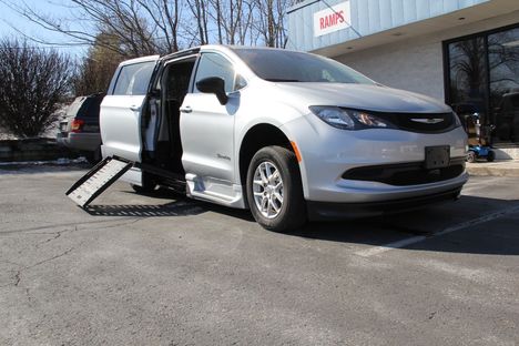 New Wheelchair Van For Sale: 2024 Chrysler Voyager LX Wheelchair Accessible Van For Sale with a  on it. VIN: 2C4RC1CG4RR135191