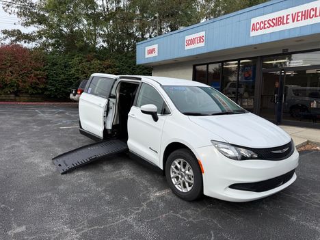 New Wheelchair Van For Sale: 2023 Chrysler Voyager LX Wheelchair Accessible Van For Sale with a  on it. VIN: 2C4RC1CGXPR608346