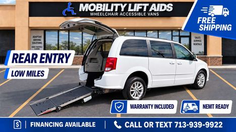 Used Wheelchair Van For Sale: 2016 Dodge Grand Caravan SXT Wheelchair Accessible Van For Sale with a Adaptive Mobility Systems Rear Entry Long Channel on it. VIN: 2C4RDGCG0GR179945