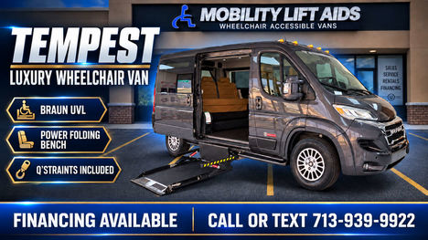 New Wheelchair Van For Sale: 2025 Ram Promaster 1500 SLT+ Low Roof Wheelchair Accessible Van For Sale with a Non Branded Tempest X on it. VIN: 3C6LRVAGXSE510949