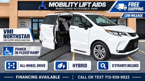 Used Wheelchair Van For Sale: 2023 Toyota Sienna XSE Wheelchair Accessible Van For Sale with a VMI Toyota Sienna Hybrid - AWD on it. VIN: 5TDDSKFC6PS087855
