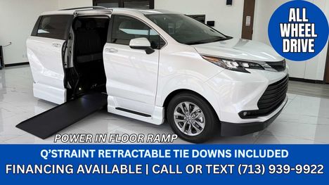 New Wheelchair Van For Sale: 2026 Toyota Sienna XLE Wheelchair Accessible Van For Sale with a VMI Toyota Sienna Hybrid - AWD on it. VIN: 5TDYSKFC4TS244777