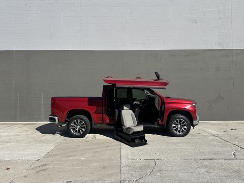 Used Wheelchair Van For Sale: 2019 Chevrolet Silverado LT Wheelchair Accessible Van For Sale with a ATC Wheelchair Truck Conversions - 1500 Chevy & GMC Trucks on it. VIN: 3GCPWCED6KG243790