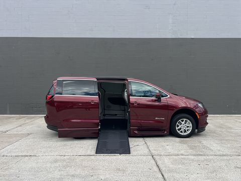Used Wheelchair Van For Sale: 2021 Chrysler Voyager LX Wheelchair Accessible Van For Sale with a BraunAbility - Toyota Rampvan XT on it. VIN: 2C4RC1DG1MR558172