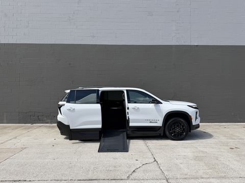 New Wheelchair Van For Sale: 2026 Chevrolet Traverse LT midnight / sport edition Wheelchair Accessible Van For Sale with a BraunAbility - Chevrolet Traverse - Wheelchair SUV on it. VIN: 1GBERGKS4TJ368364