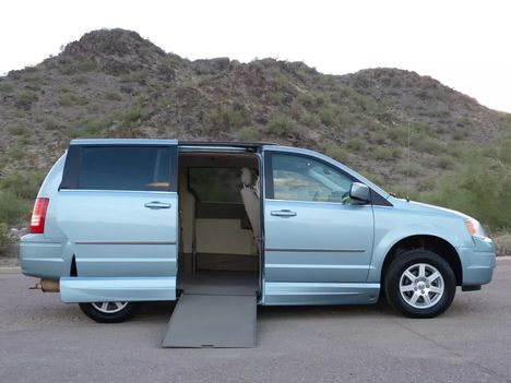 Used Wheelchair Van For Sale: 2010 Chrysler Town & Country Wheelchair Handicap Wheelchair Accessible Van For Sale with a  on it. VIN: 2A4RR5D17AR324495