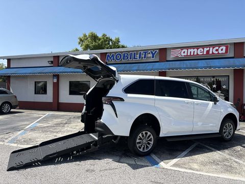 New Wheelchair Van For Sale: 2026 Toyota Sienna SE Wheelchair Accessible Van For Sale with a VMI - Toyota Sienna Hybrid - Rear Entry - FWD on it. VIN: 5TDKRKECXTS302250
