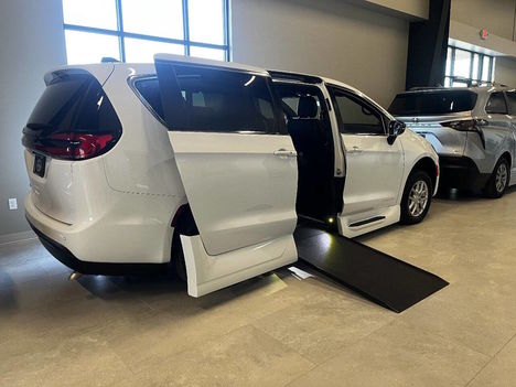 New Wheelchair Van For Sale: 2027 Chrysler Pacifica Select Wheelchair Accessible Van For Sale with a  on it. VIN: 2C4RC1BG0VR550956