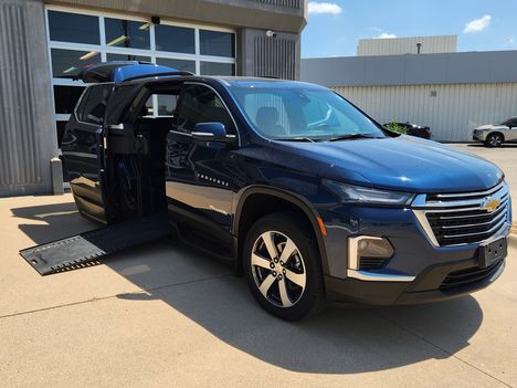 Used Wheelchair Van For Sale: 2023 Chevrolet Traverse LT Leather Wheelchair Accessible Van For Sale with a BraunAbility Braun XI on it. VIN: 1GNERHKW6PJ169589