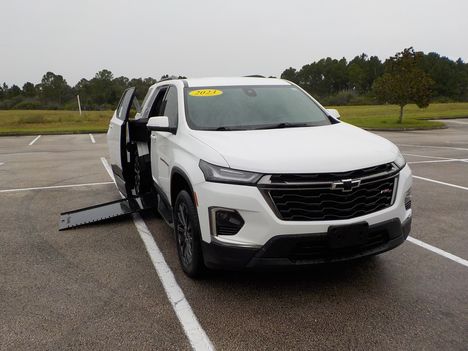 Used Wheelchair Van For Sale: 2023 Chevrolet Traverse RS Wheelchair Accessible Van For Sale with a BraunAbility Braun XI on it. VIN: 1GNERJKW2PJ174246