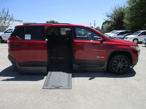 Used Wheelchair Van For Sale: 2021 Chevrolet Traverse RS Wheelchair Accessible Van For Sale with a BraunAbility Braun XI on it. VIN: 1GNERJKW4MJ203080