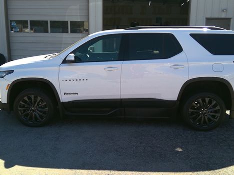 Used Wheelchair Van For Sale: 2022 Chevrolet Traverse RS Wheelchair Accessible Van For Sale with a BraunAbility Braun XI on it. VIN: 1GNERJKWXNJ181832