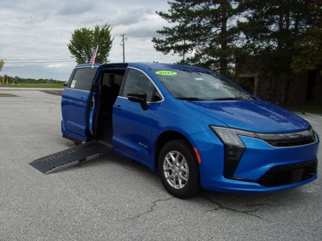 New Wheelchair Van For Sale: 2027 Chrysler Pacifica Select Wheelchair Accessible Van For Sale with a Driverge Driverge Patriot on it. VIN: 2C4RC1BG0VR584766