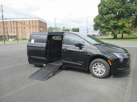 New Wheelchair Van For Sale: 2027 Chrysler Pacifica Select Wheelchair Accessible Van For Sale with a Driverge Driverge Patriot on it. VIN: 2C4RC1BG1VR584761