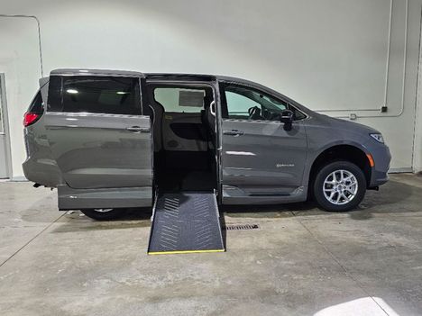 Used Wheelchair Van For Sale: 2024 Chrysler Pacifica Touring L Wheelchair Accessible Van For Sale with a Driverge Driverge Quiet Ride FC on it. VIN: 2C4RC1BG5RR187396