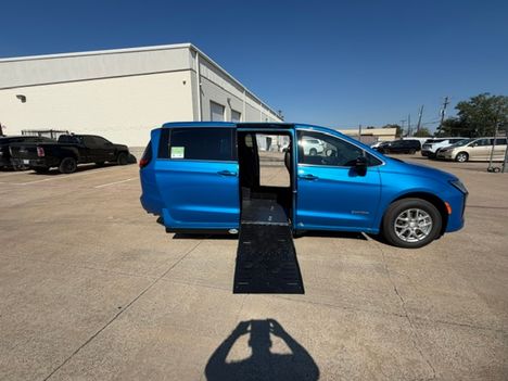 New Wheelchair Van For Sale: 2027 Chrysler Pacifica Select Wheelchair Accessible Van For Sale with a Driverge Driverge Patriot on it. VIN: 2C4RC1BG5VR584763