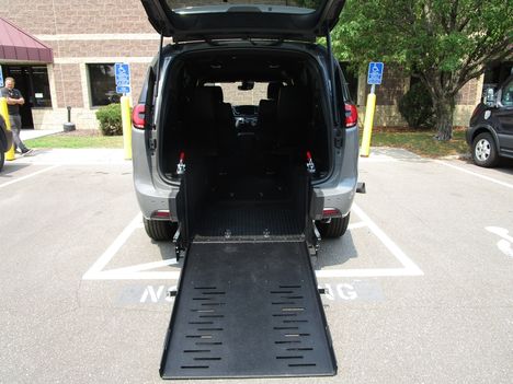 Used Wheelchair Van For Sale: 2025 Chrysler Pacifica Select Wheelchair Accessible Van For Sale with a FR Conversions Manual Rear Entry on it. VIN: 2C4RC1BG6SR523854