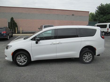 New Wheelchair Van For Sale: 2027 Chrysler Pacifica LX Wheelchair Accessible Van For Sale with a FR Conversions Manual Rear Entry on it. VIN: 2C4RC1CG0VR564872