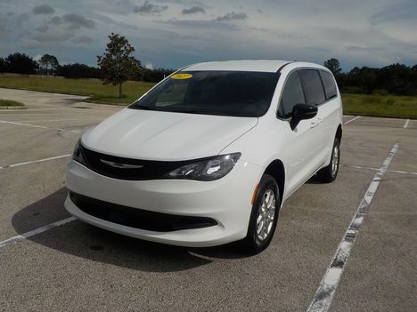 New Wheelchair Van For Sale: 2027 Chrysler Pacifica LX Wheelchair Accessible Van For Sale with a FR Conversions Manual Rear Entry on it. VIN: 2C4RC1CG8VR564909