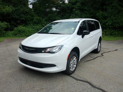 New Wheelchair Van For Sale: 2026 Chrysler Voyager LX Wheelchair Accessible Van For Sale with a FR Conversions Manual Rear Entry on it. VIN: 2C4RC1CG9TR269475
