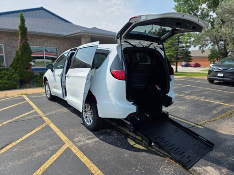 New Wheelchair Van For Sale: 2026 Chrysler Voyager LX Wheelchair Accessible Van For Sale with a FR Conversions Manual Rear Entry on it. VIN: 2C4RC1CGXTR264625