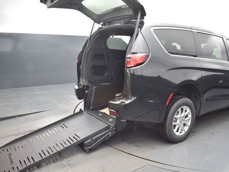 New Wheelchair Van For Sale: 2024 Chrysler Pacifica Touring Wheelchair Accessible Van For Sale with a BraunAbility Braun Rear Entry on it. VIN: 2C4RC1FG2RR102153