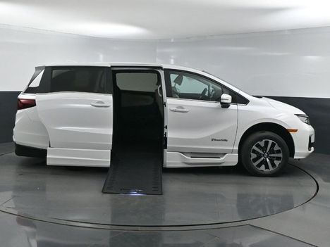 New Wheelchair Van For Sale: 2025 Honda Odyssey EX-L Wheelchair Accessible Van For Sale with a BraunAbility Braun XI on it. VIN: 5FNRL6H64SB074178