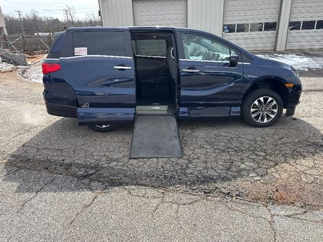 Used Wheelchair Van For Sale: 2023 Honda Odyssey EX-L Wheelchair Accessible Van For Sale with a Vantage Mobility VMI Northstar on it. VIN: 5FNRL6H65PB036806
