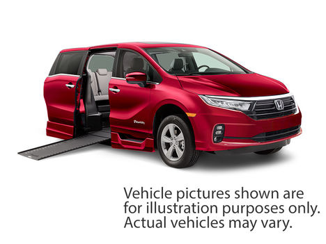 Used Wheelchair Van For Sale: 2023 Honda Odyssey EX-L Wheelchair Accessible Van For Sale with a BraunAbility Braun XI on it. VIN: 5FNRL6H67PB010580