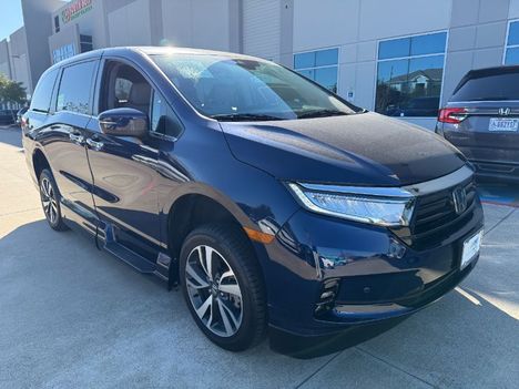 Used Wheelchair Van For Sale: 2023 Honda Odyssey Touring Wheelchair Accessible Van For Sale with a Vantage Mobility VMI Northstar on it. VIN: 5FNRL6H80PB031479