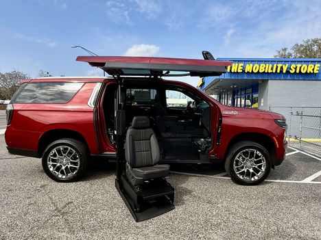 New Wheelchair Van For Sale: 2026 Chevrolet Suburban High Country Wheelchair Accessible Van For Sale with a  on it. VIN: 1GNS6GKLXTR218445